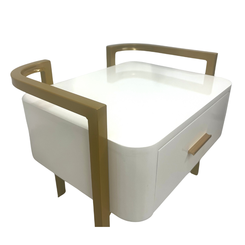 MIELY Guéridon - chariot de rangement avec 1 tiroir et 3 étagéres - malys equipements