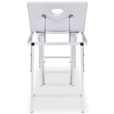 Table de massage 3 plans pliante SANSA- arrière - Malys Equipements