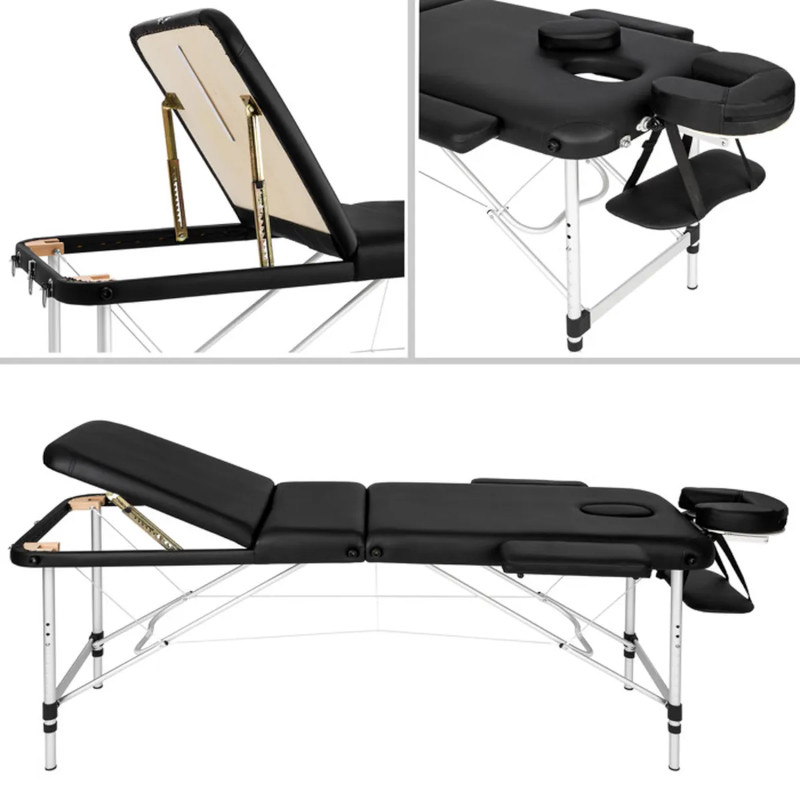 Table de massage pliante 3 plans ALU NS341A – Légère, robuste et hygiénique 1
