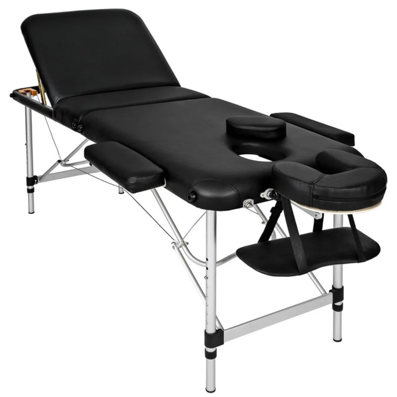 Table de massage pliante 3 plans ALU NS341A – Légère, robuste et hygiénique