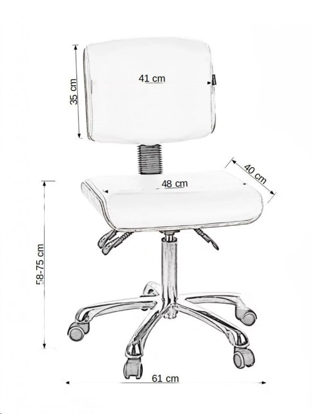 Tabouret avec dossier
