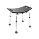 Tabouret de douche incurvé anti-dérapant Noir