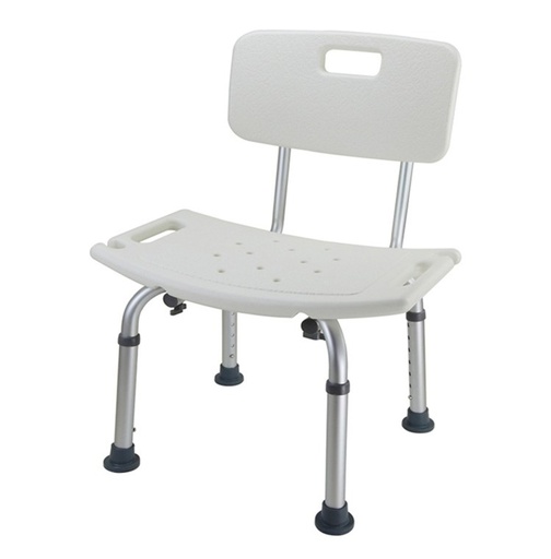 [NSC6005Q-KD-WH] Cadeira de duche ajustável e antideslizante - Branco